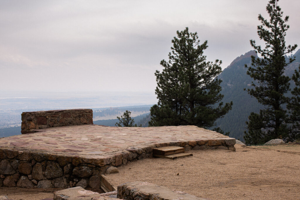 Ceremony site at Boulder Sunrise amphitheater