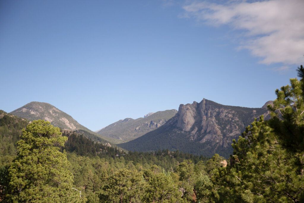 A view from Knoll-Willows open space in Estes Park