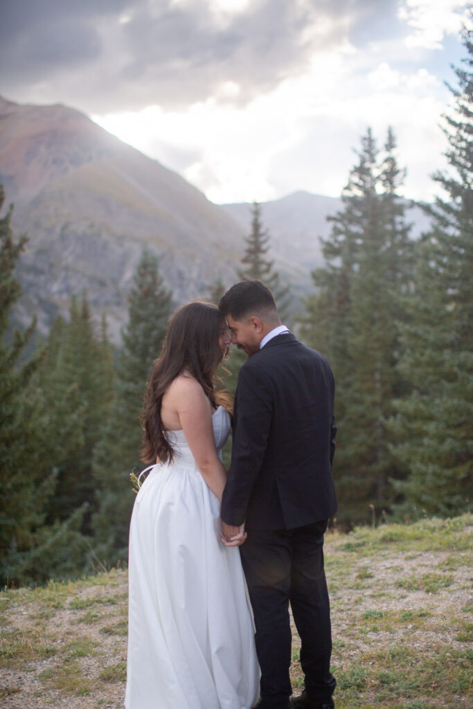 Epic views during this Hoosier Pass elopement in Summit county